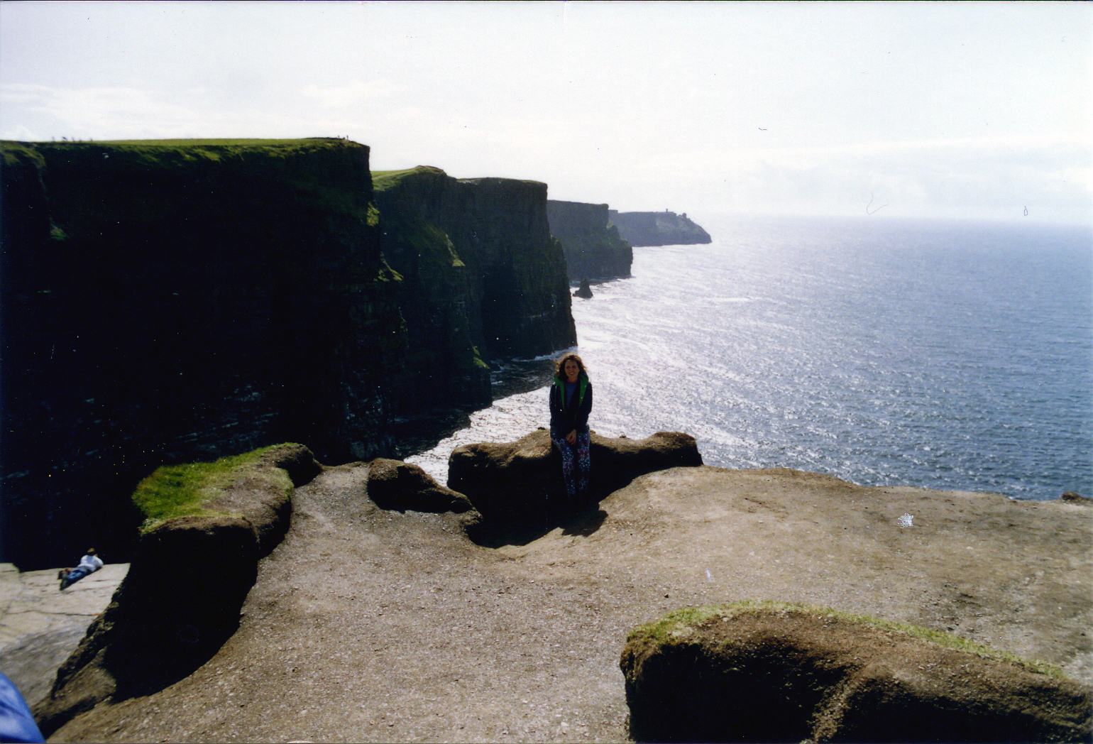 Martha at the Cliffs - photo from August 1992